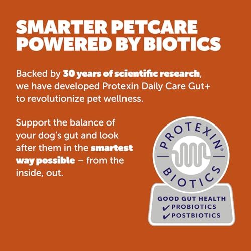 Protexin Daily Care Gut+ Immunity | 60 Dog Chews, Turkey and Cranberry Flavor Dog Supplement | Probiotics for Dogs, Dog Postbiotics