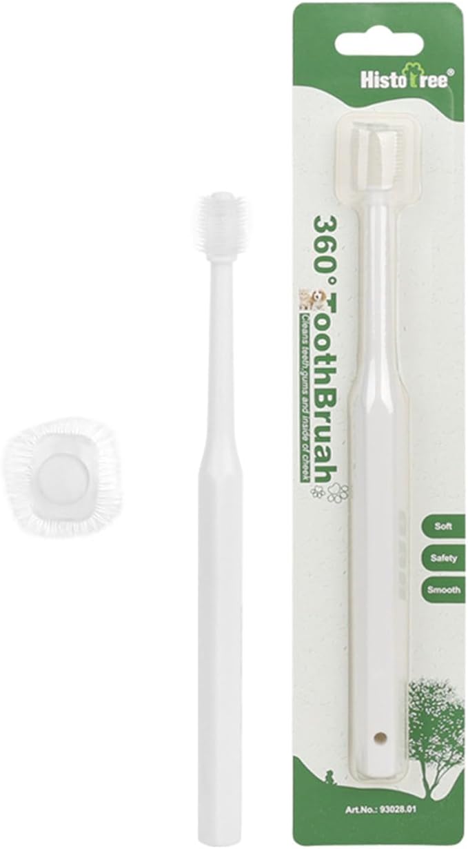 Small Pet Toothbrush for Dogs & Cats, Soft Bristle Training Toothbrush for Gentle Teeth Care Kit