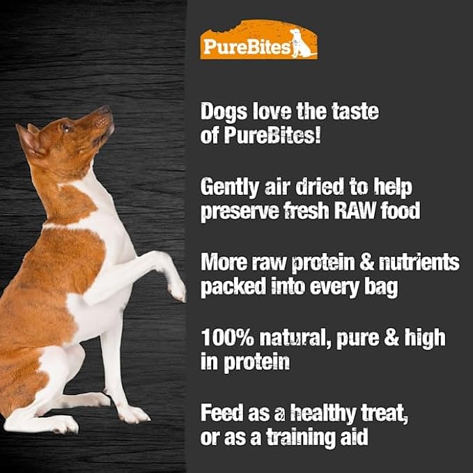 PureBites Duck Air Dried Jerky Dog Treats, 5.5 oz | 2 Ingredients, Duck, Air-Dried, Made in Canada, High-Value Training Reward, No Glycerin or Fillers