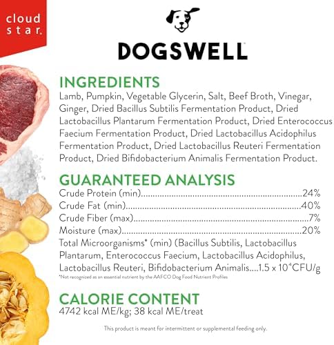 Dogswell Gut Health Lamb Mini Jerky Dog Treats, 16 oz. Jar
