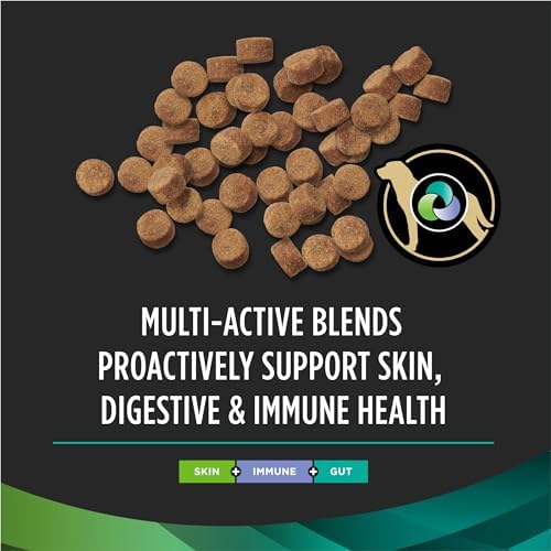 Purina Pro Plan Veterinary Supplements Multi Care Canine Chews for Dogs, with Omega 3, Supports Skin, Immune and Gut Health - 90ct Pouch