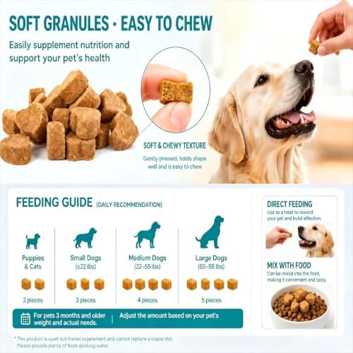 Meowish Probiotic Soft Granules for Dogs & Cats, Postbiotic Gut Support