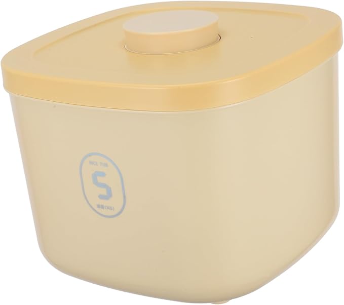 SUPVOX Airtight Small Dog Food Container Vacuum-sealed Pet Food Storage Bucket Moisture-proof Cat Treat, Small, Yellow