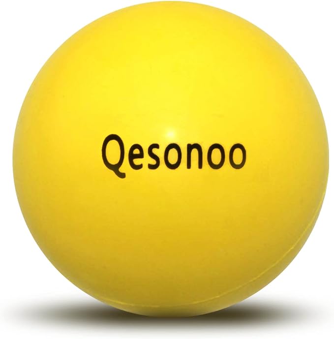 Dog Balls Indestructible, Solid Rubber Bouncy, Large Breed, Yellow