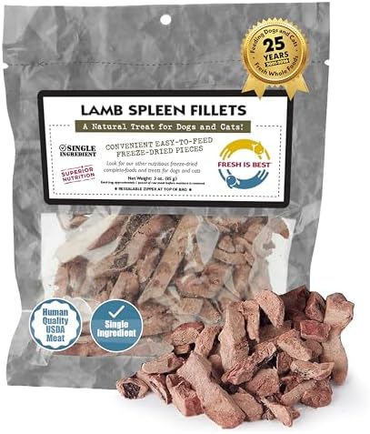 Fresh Is Best Lamb Spleen Fillets Freeze Dried Dog Treats – High Protein