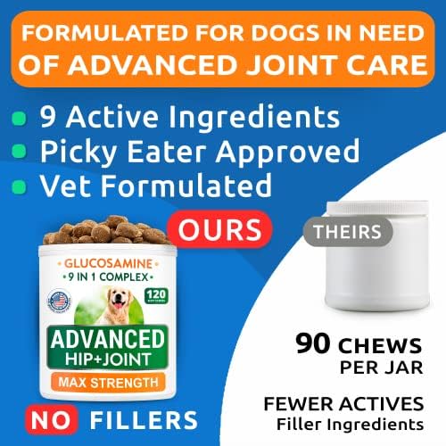 Glucosamine Treats + Probiotics Chews Bundle - Senior Advanced Joint Health + Upset Stomach Relief - Chondroitin, Omega-3 + Digestive Enzymes, Prebiotics - Hip & Joint Care + Improve Immunity - 240Ct