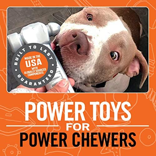 BULLYMAKE Tough Chew Hammer Dog Toy, Durable Nylon, Aggressive Chewers | Dog Chew Toy, Durable Nylon Chews, Aggressive Chewers, Hammer Shape, Interactive Play, Tough Toys for Dogs, Made in USA
