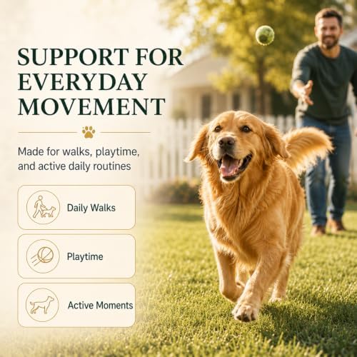 Happy Wags Premium Liquid Collagen for Dogs, Skin, Coat & Joint Wellness Support, Dog Supplement with Types I, II & III Collagen, Hyaluronic Acid & Vitamin C, 60 mL / 2 Fl Oz