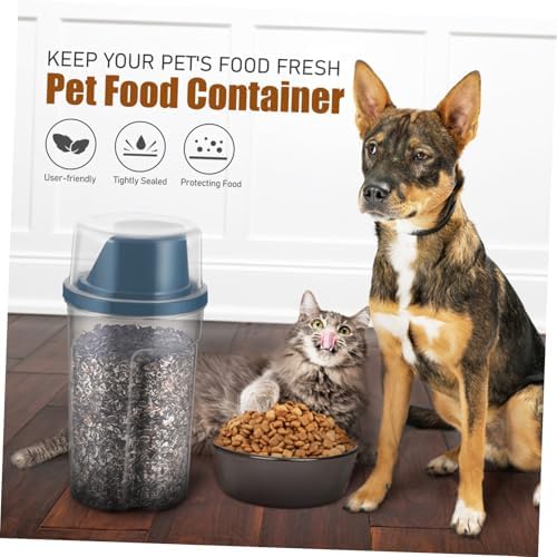 BESPORTBLE 8pcs Airtight Pet Food Storage Containers Body and Tilted Spout for Easy Dispensing Cat Food Bucket and Dog Snack Bin Preserves Freshness and Prevents Spills