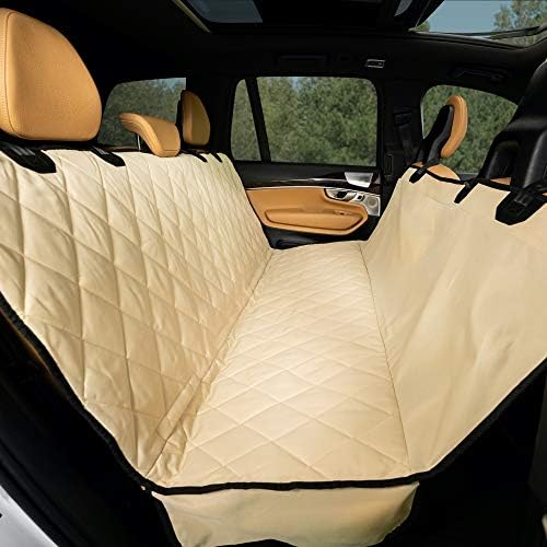 Plush Paws Premium Rear Seat Protector - Regular Tan, Hammock
