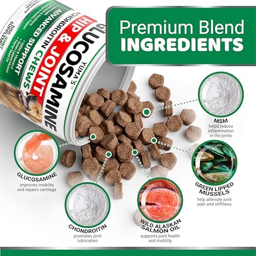 (2 Pack) Glucosamine for Dogs - 340 Ct - Hip and Joint Supplement for Dogs