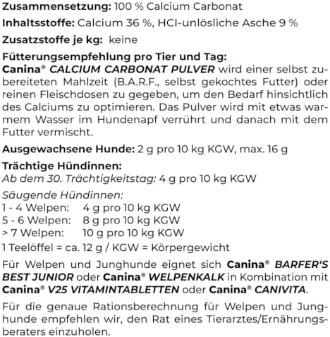 CALCIUMCARBONAT PULVER vet.