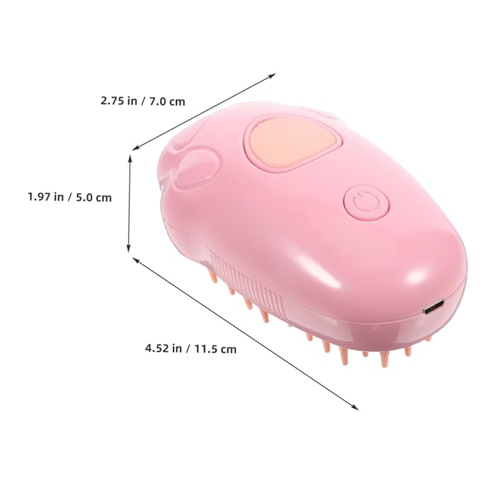 BESPORTBLE 2pcs Self-cleaning Cat Steam Brush Multi-functional Pet Bath Brush for Cats and Dogs Gentle Massage and Grooming for Travel and Home Use