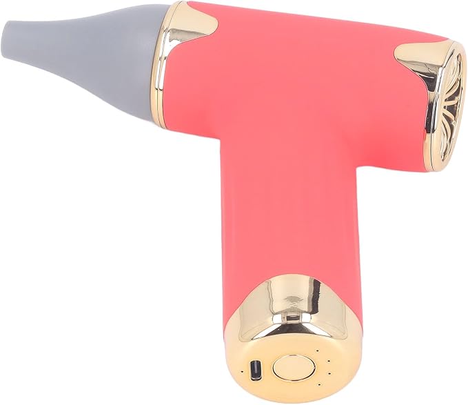 RiToEasysports Pet Hair Dryer Bladeless 60W High Speed, 4 Wind Levels, | Handheld Mini Dust Blower for Cats,Dogs,Camping,Portable Quiet Drying Tool with 5V USB Charging