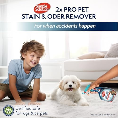 Simple Solution Pet Stain & Odor Remover, Enzyme Stain Cleaner, 32oz