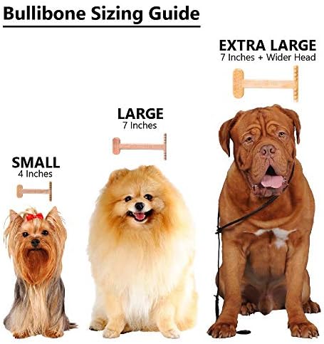 Bullibone Nylon Dog Chew Toy for Aggressive Chewers - Dental Hygiene Bone with Bacon Flavor, Durable Tough Chew Toys for Extra Large Dogs, Indestructible Dog Bone - Single