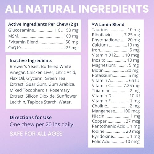 Under the Weather Multivitamin for Dogs | Vet Formulated Daily Canine Health Supplies for Immunity, Skin, Coat & Joint Support | All-in-One Multivitamin for Dogs of All Breeds & Sizes | 60 Count