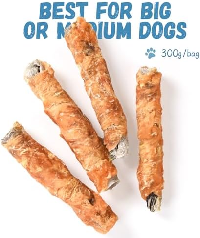 Pawmate Dog Treats Chicken Wrapped Cod Fish Skin Sticks 10.6 oz