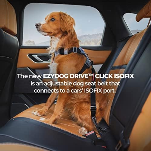 EzyDog Click ISOFIX Standard Dog Seat Belt Restraint, 17-26in