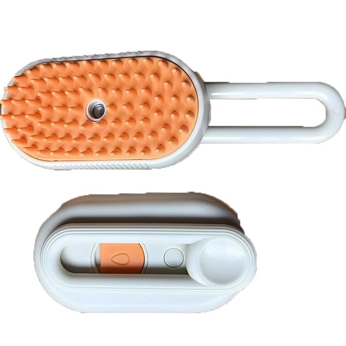 Cloud Care Cat Brush, Cloud Care Brush, Celery Pets Steam Brush, 3 in 1 Water Dog Brush with Handle, 3 in 1 Multifunctional Silicone Massager Brushes-White