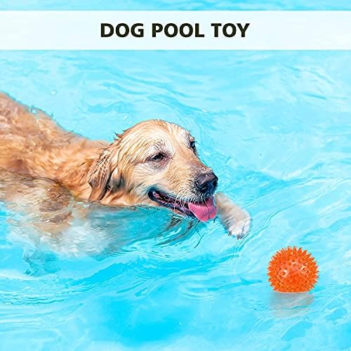 petizer Squeaky Dog Toy Balls, Floating, 2.5in, 6-Pack, Small
