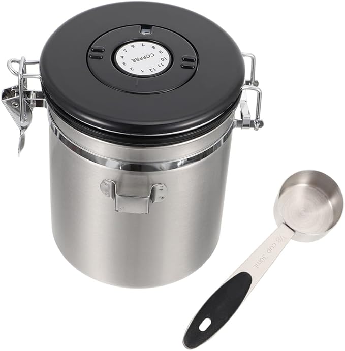 MAGICLULU 1set Airtight Sealed Container for Pet Food Treats Storage Jar with Spoon Design Keeps Food Fresh Odor Dogs Cats