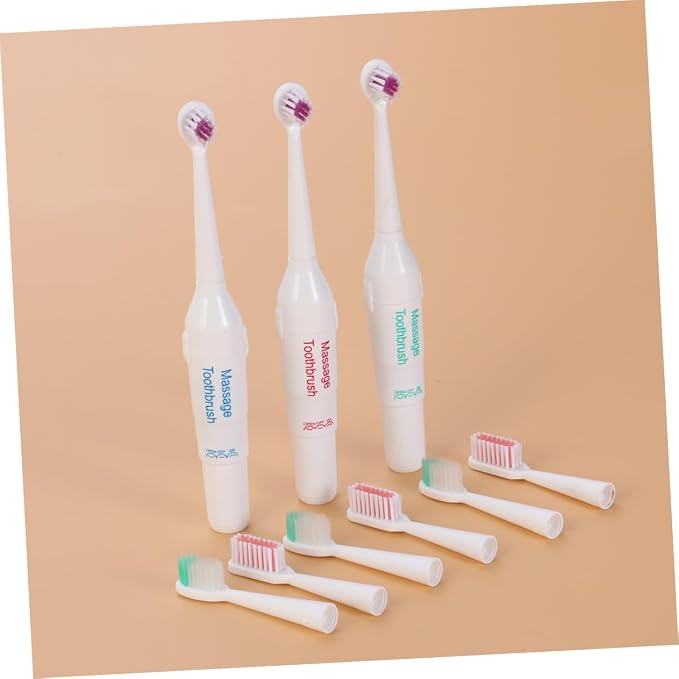 PET-Friendly Electric Toothbrush Waterproof Rechargeable Dog and Cat Toothbrush Travel Case Convenient Three-Sided Design for Effective Teeth Cleaning Random Color