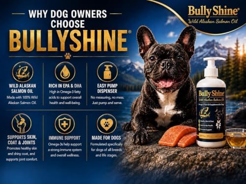 Wild Alaskan Salmon Oil for Dogs, 8.45 fl oz (250 ml) – Omega-3 Fish Oil with EPA & DHA for Skin & Coat, Shedding, Joint & Hip Support, Immune Support, Easy Daily Pump