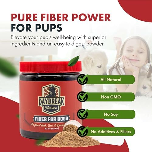 Daybreak Nutrition Fiber for Dogs Psyllium Husk Powder