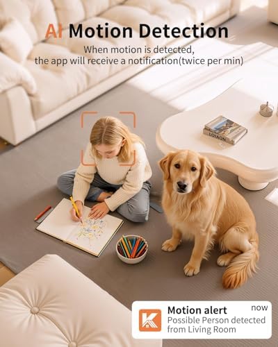 2K Security Camera Indoor, 5G & 2.4G WiFi Camera for Baby/Pet Monitoring