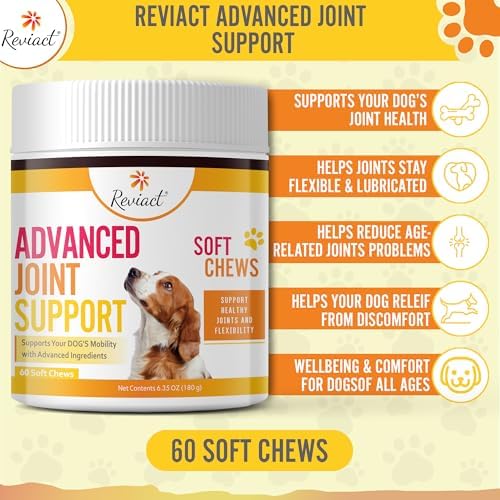 Advanced Canine Joint Supplement – Joint Care for Dogs – Active Dog Supplement with Devil’s Claw Boswellia & Turmeric – Tasty Dog Supplement for All Dog Breeds and Ages
