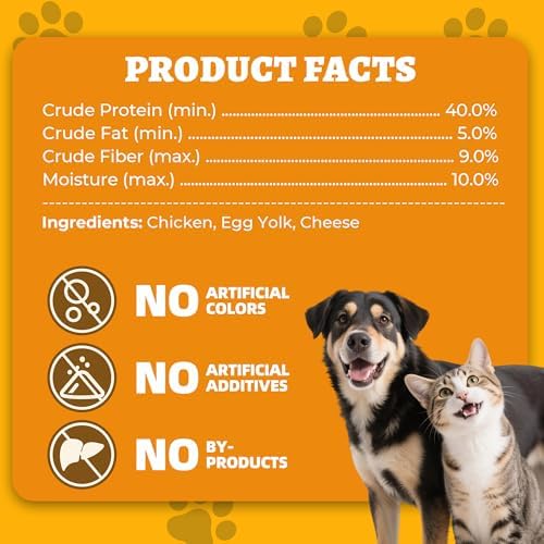Wellix Freeze Dried Cheese Dog & Cat Food Toppers, 7.05oz