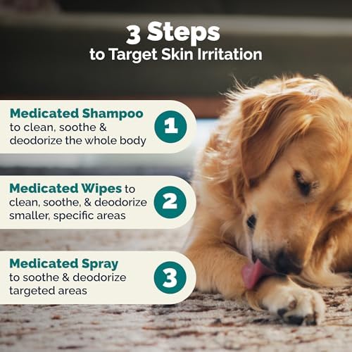 Vetnique Dermabliss Medicated Cat & Dog Shampoo, Chlorhexidine Ketoconazole