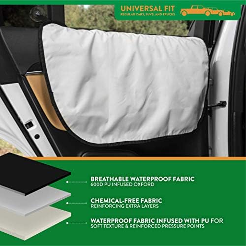Plush Paws Premium Car Door Protector - Grey, Set of 2