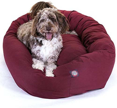 Majestic Pet 52 inch Burgundy Bagel Dog Bed Products