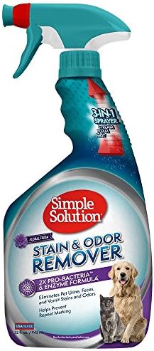 Simple Solution Pet Stain & Odor Remover, Enzyme Stain Cleaner, 32oz