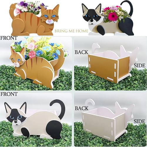 Siamese Cat Planter Pots, Animal Shaped Flower Pot