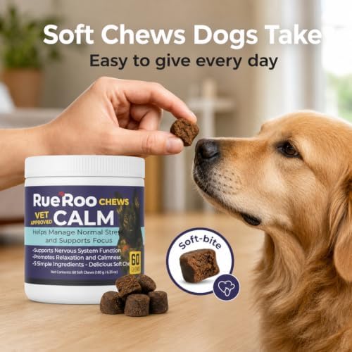 Dog Calming Soft Chews, L-Theanine, 60-Pack, 60 Ct