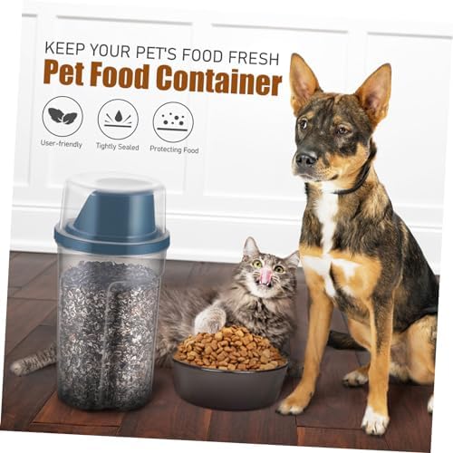 LIOOBO 2pcs Pet Food Storage Barrels Airtight Pet Food Containers Spout for Cats Dogs Bucket