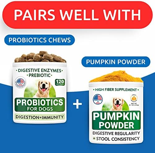 BARK&SPARK Pumpkin Powder for Dogs - 16.2oz Powdered Fiber Supplement and Stool Softener - Upset Stomach, Food Sensitivity - Improve Digestion - 16.2oz Powder