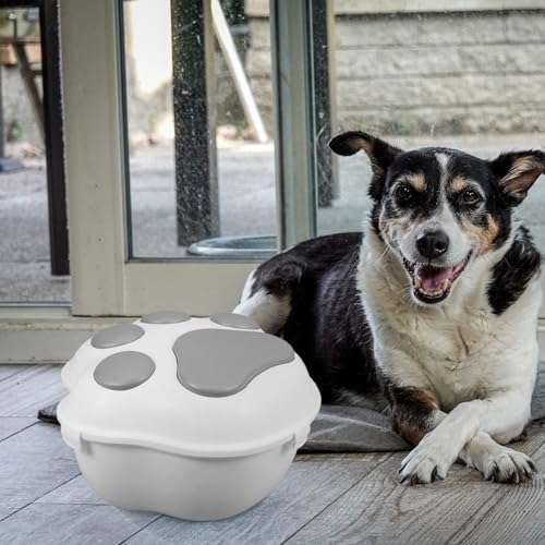 VICASKY Small Gray Airtight Dog Food Storage Container with Lid, Small, Gray
