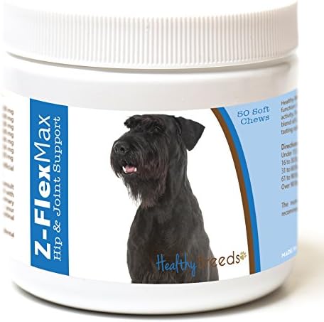 Healthy Breeds Giant Schnauzer Z-Flex Max Hip and Joint Soft Chews 50 Count