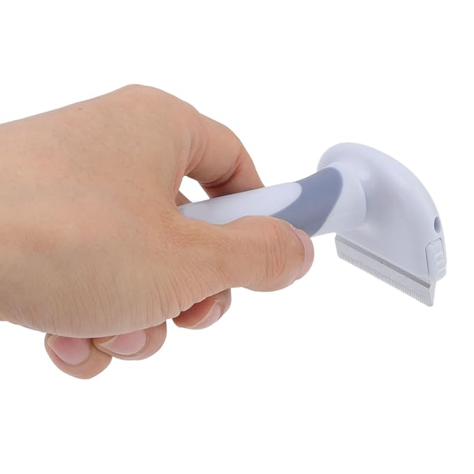 Pet Grooming Brush Detachable Comb Comfortable Handle Cat Pet Deshedding Brush for Small Medium, Small