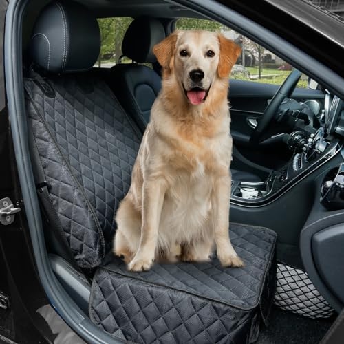 PETICON Waterproof Front Seat Car Cover - 2-Pack, Full Protection