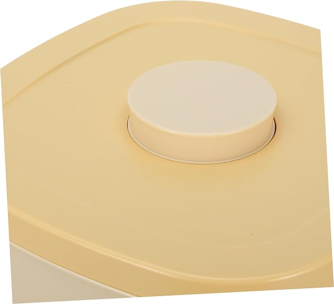 Wakauto Small Yellow Pet Food Storage Container Airtight Vacuum-sealed Dog and Cat Food Bin Moisture-proof Grain Storage for Daily Feeding