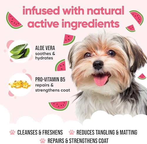 Watermelon Dog Shampoo by Buddycare | with Aloe Vera and Pro Vitamin B5 (50.72oz)