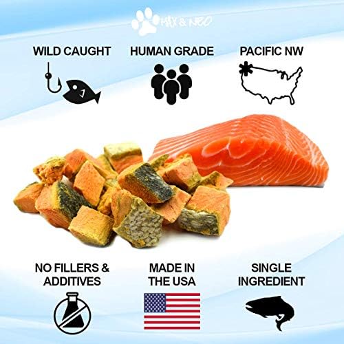 Max and Neo Freeze-Dried Wild Sockeye Salmon Dog Treats - Single Ingredient
