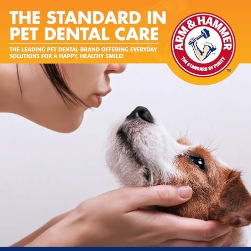 Arm & Hammer Tartar Control Dog Dental Kit, Banana Mint, 3-Piece, 2-Pack | Enzymatic toothpaste with toothbrush and fingerbrush, baking soda formula safe for puppies