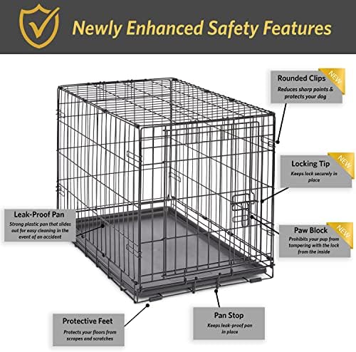 New World by Midwest 30-Inch Single Door Crate, Medium Breeds, 21-40 lbs