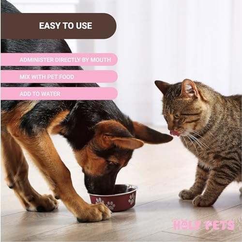 Premium Grass-Fed Liquid Collagen for Dogs & Cats – 5 Types I, II, III, V, X – Joint, Skin & Coat Support – Hyaluronic Acid – Hydrolyzed Bovine, Fish & Chicken Collagen – 2oz, 30 Servings
